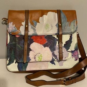 1916 Violet Cottage Satchel Messenger Bag by House of Disaster